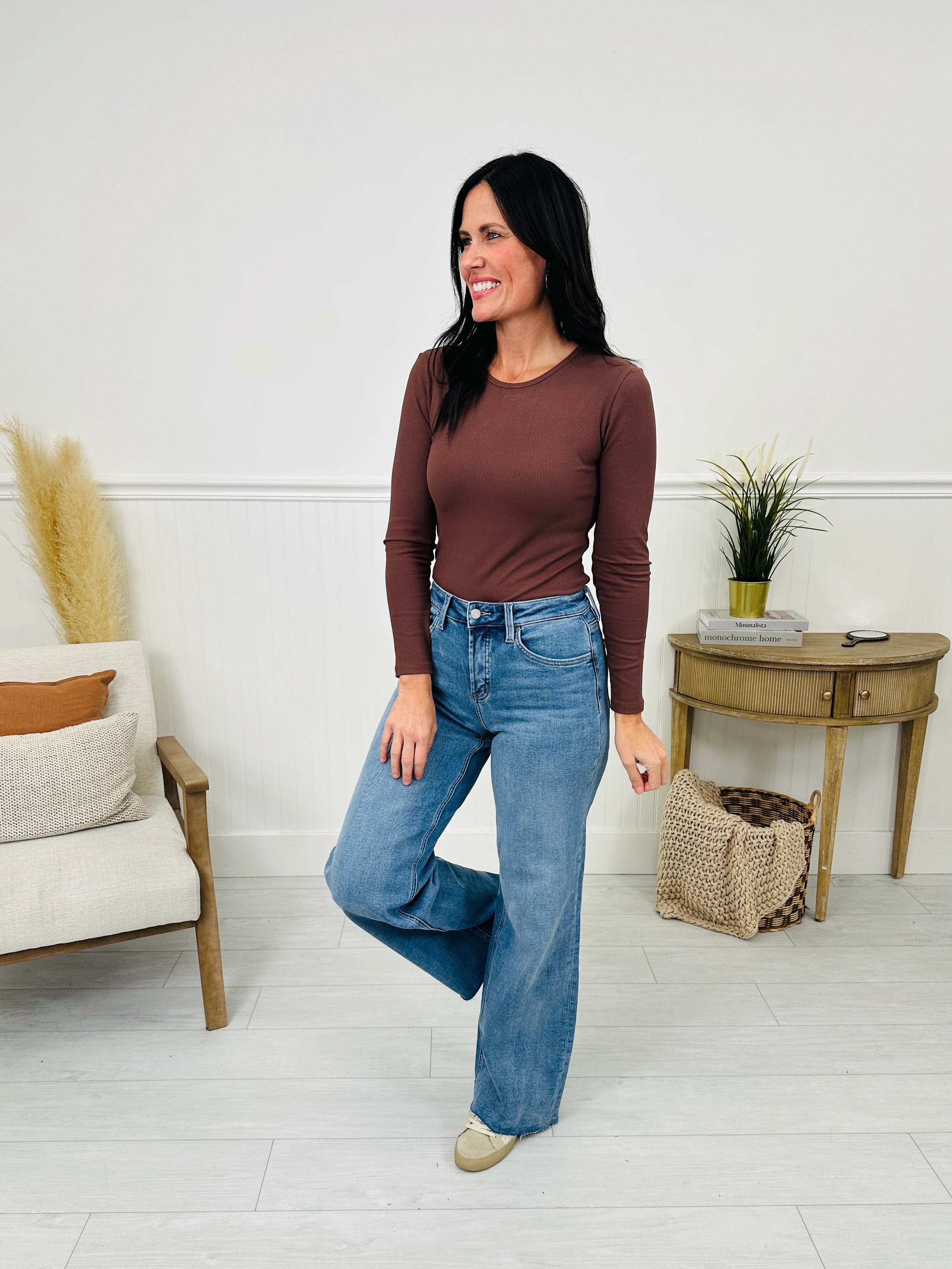Planning Ahead Tummy Control Wide Leg Jeans