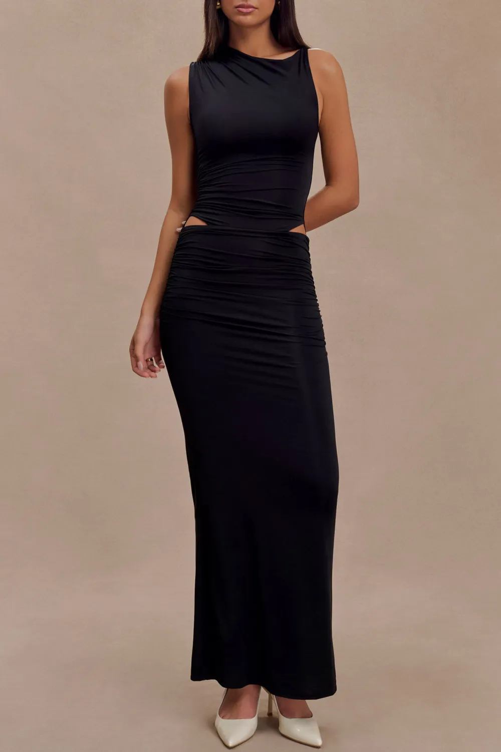 Slinky Cut Out Maxi Dress