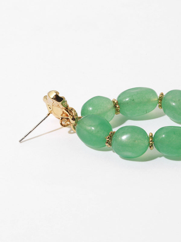 Women's Blue Natural Stone Earrings