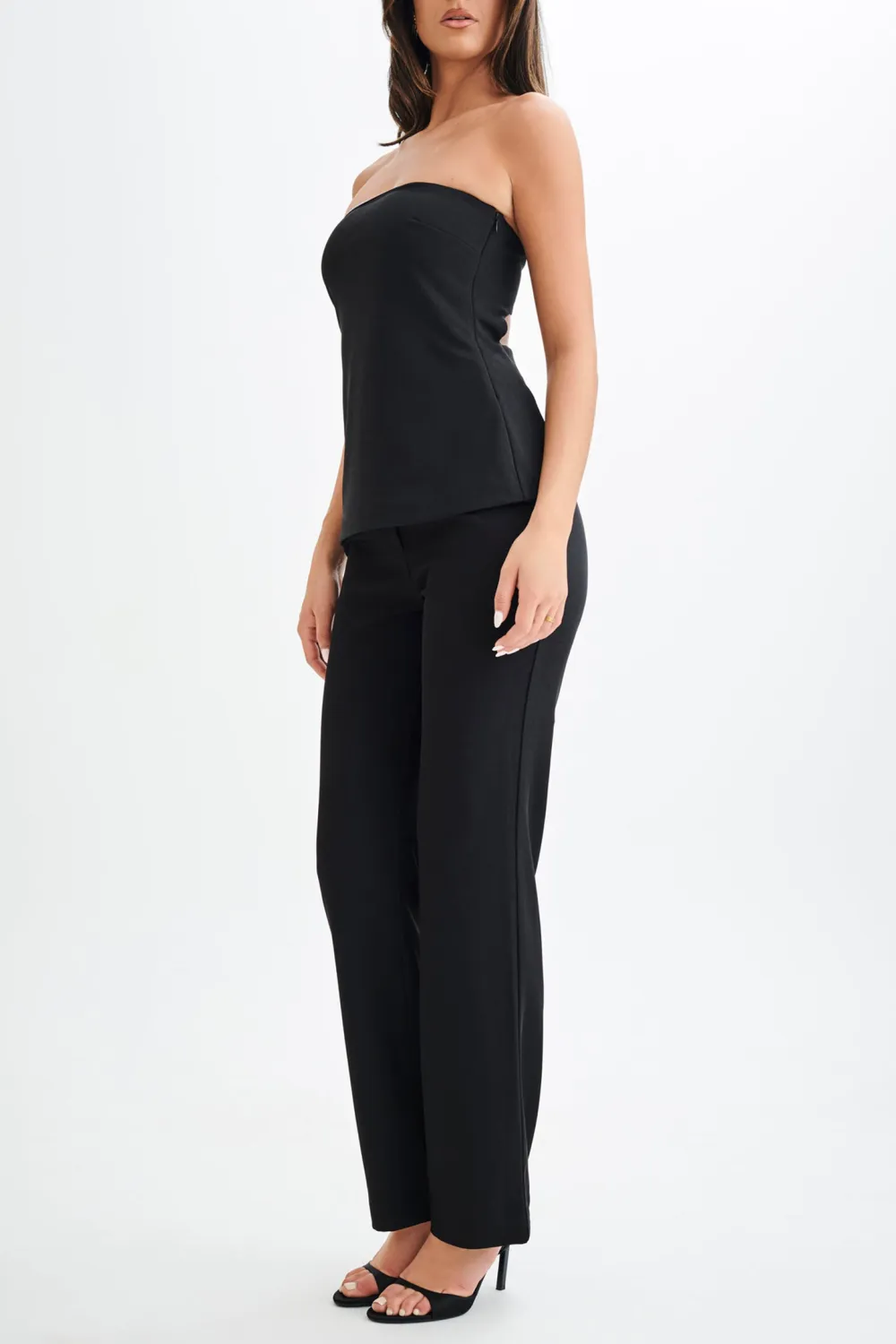 Strapless Cut Out Top