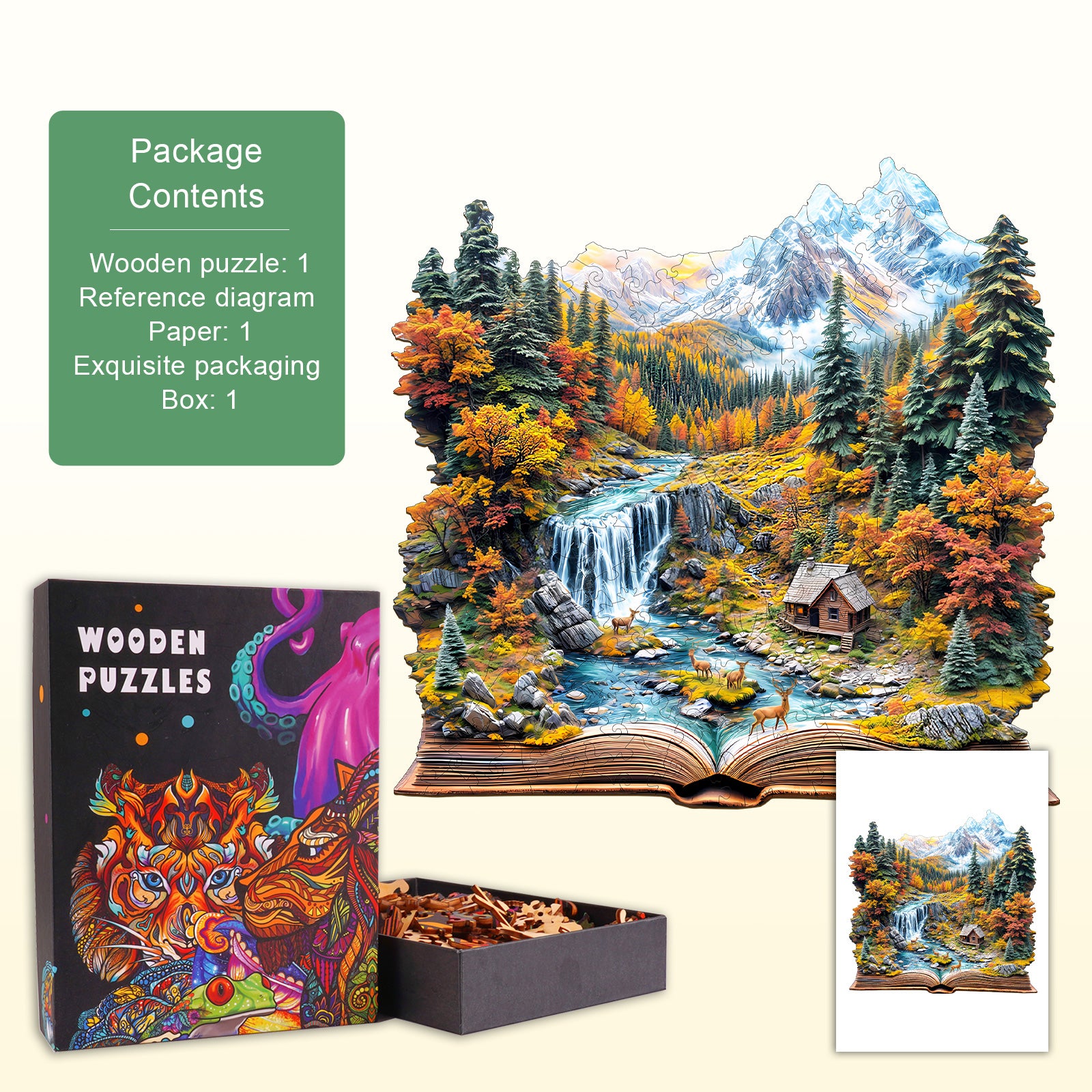 Autumn Wonderland Wooden Jigsaw Puzzle