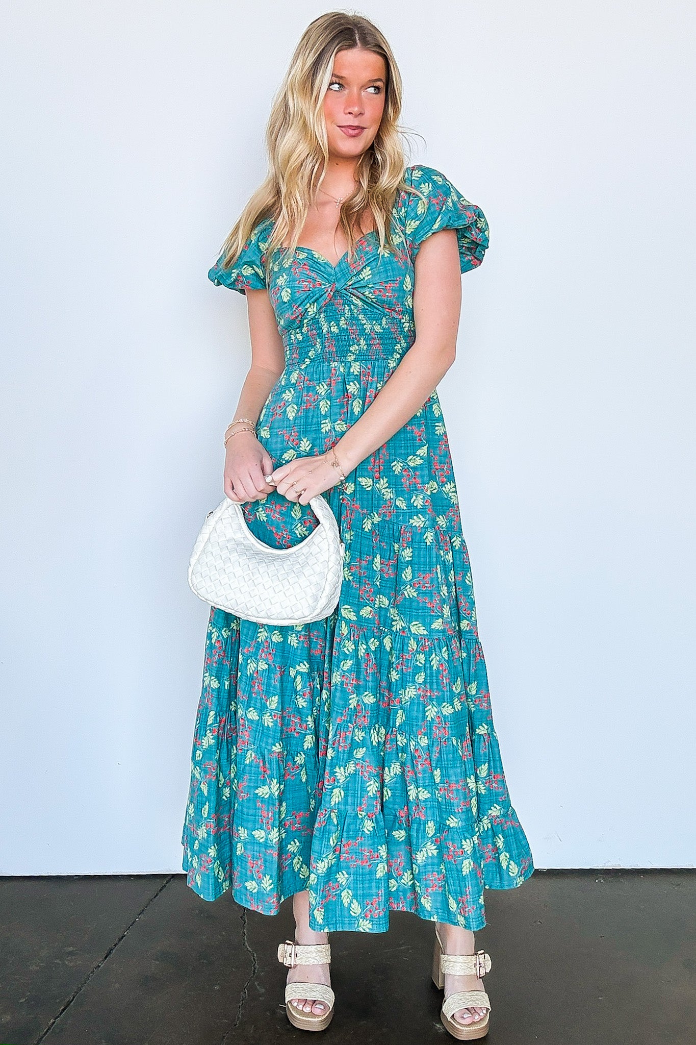 Floral Tiered Maxi Dress