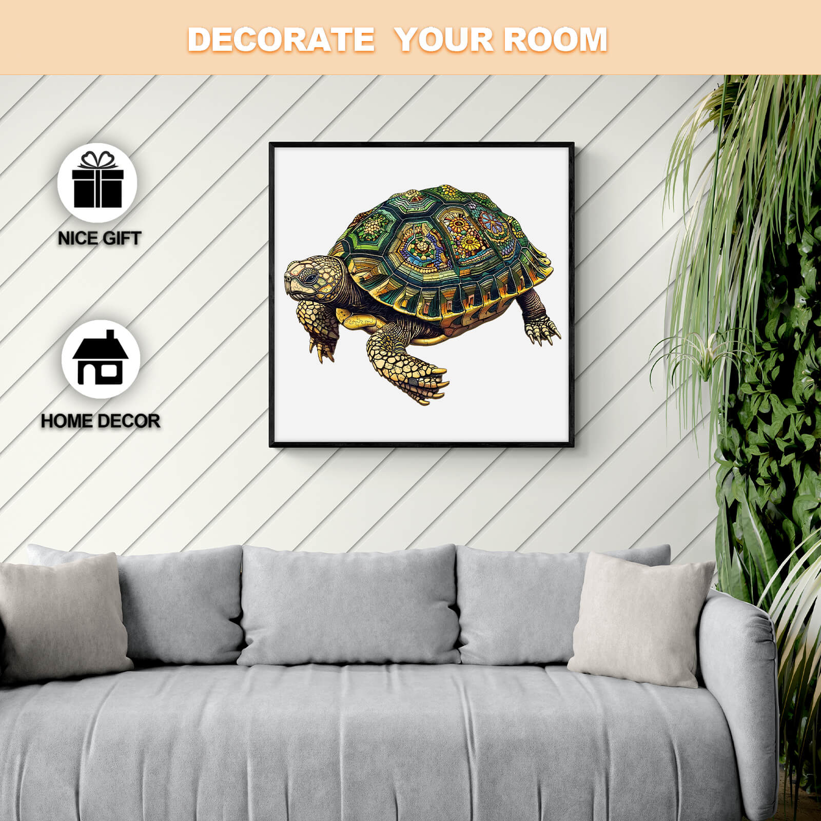 Wise Turtle Wooden Jigsaw Puzzle