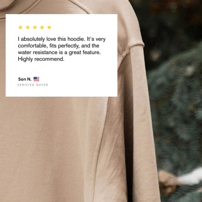 Men’s Waterproof Stain-Resistant Heavyweight Fleece Hoodie (11.3 oz Softshell)