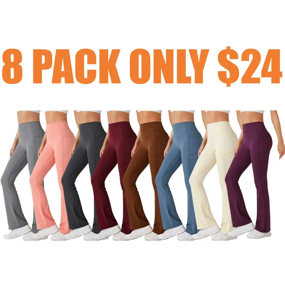 Scrunch Butt High Waist Yoga Bootcut Leggings