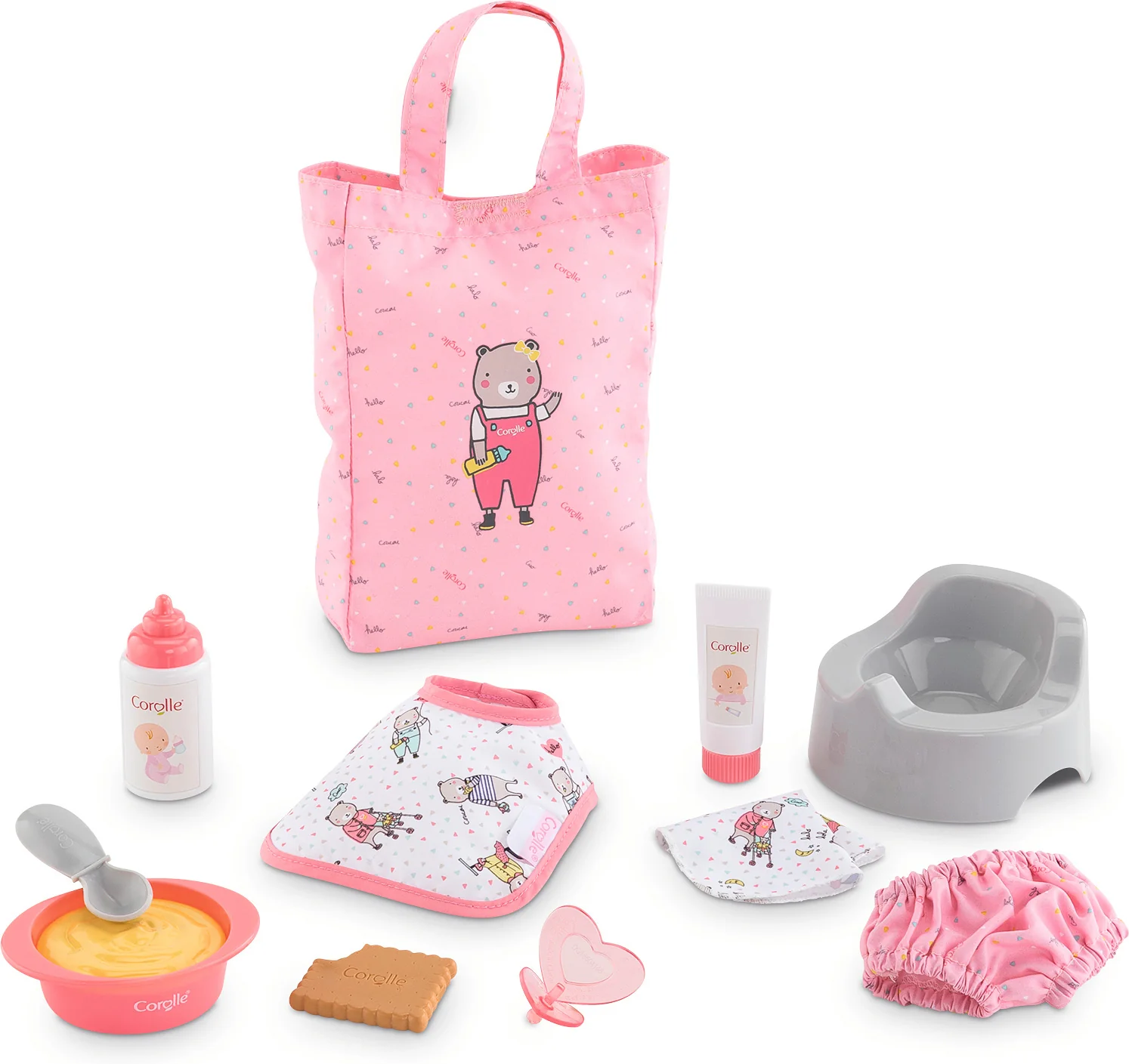 Large Pink Doll Accessories Set