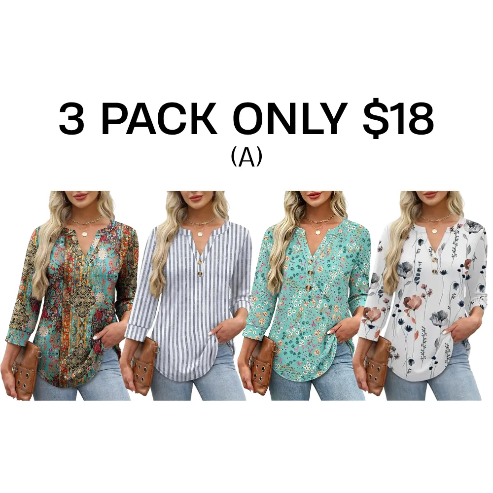 Womens Tops 3/4 Sleeve Heley Shirts