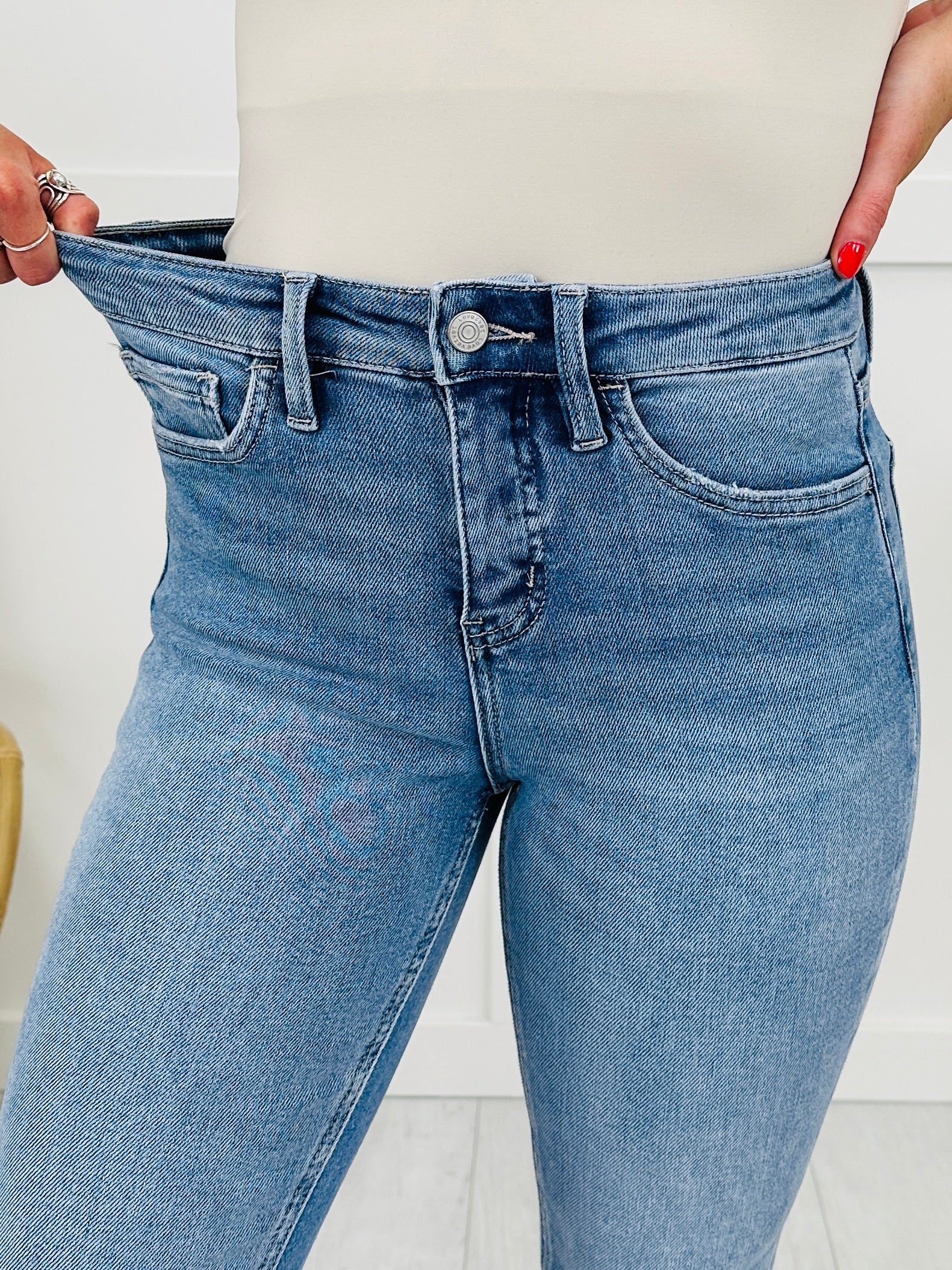 Dreaming of Summer Tummy Control Capri Jeans