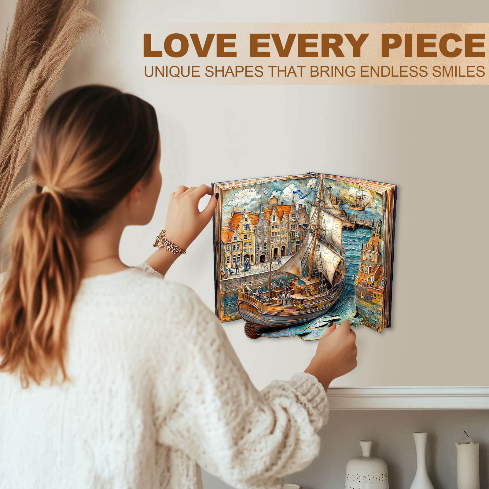 Paper channel Wooden Jigsaw Puzzle