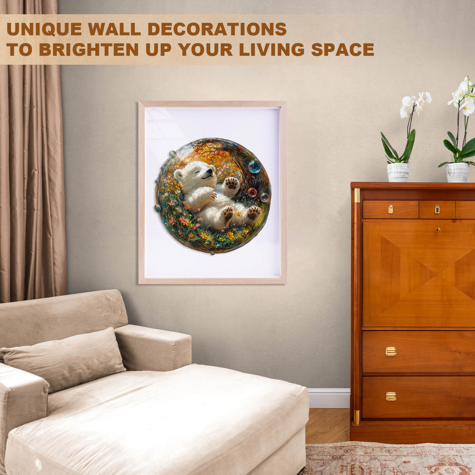 Bubble bear Wooden Jigsaw Puzzle