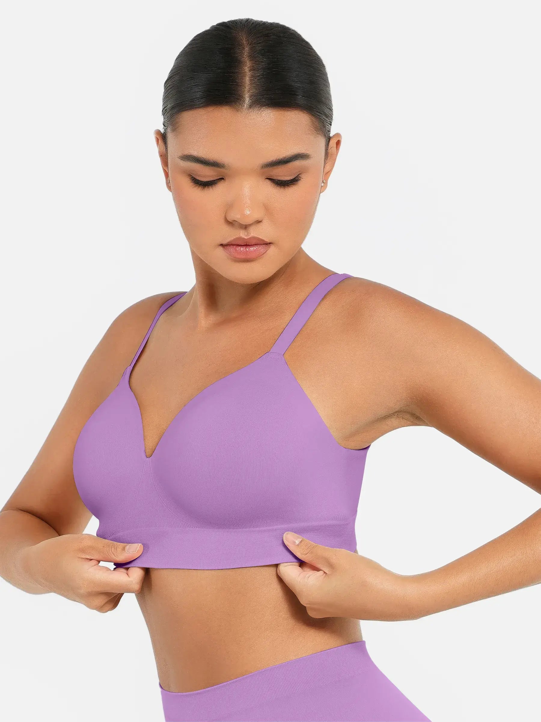 Feelingirl Wireless Push-Up Seamless Comfort Full Coverage Bra