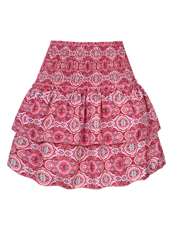 Skirt Pleated Skirt Ruffled Printed Skirt Able Floral Short Skirt