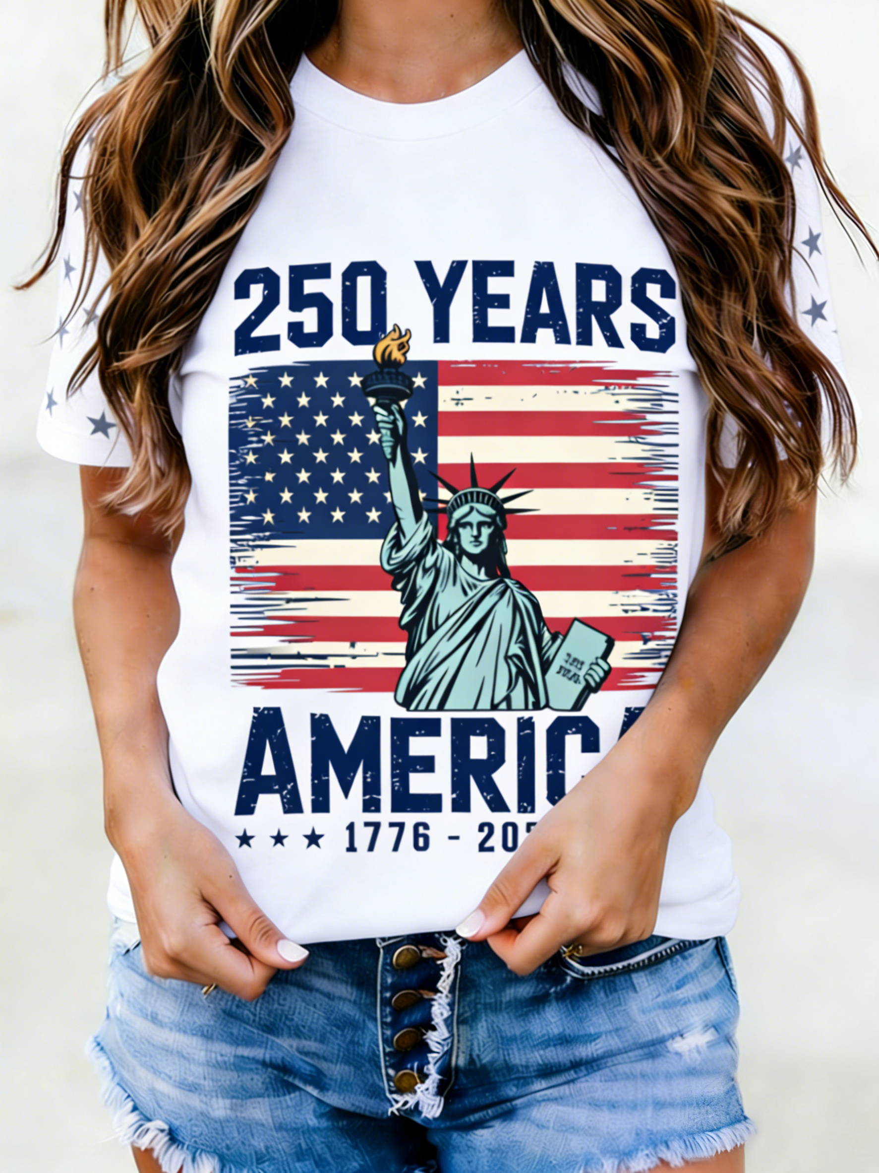 250 Years America Statue of Liberty T-Shirt