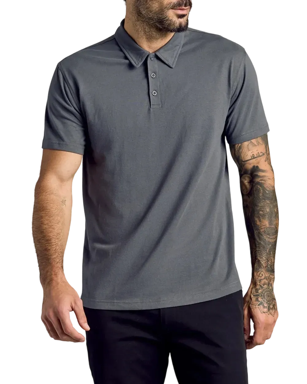 RL Men'S Casual Business POLO Shirt, Breathable Pique Fabric,Classic Polo