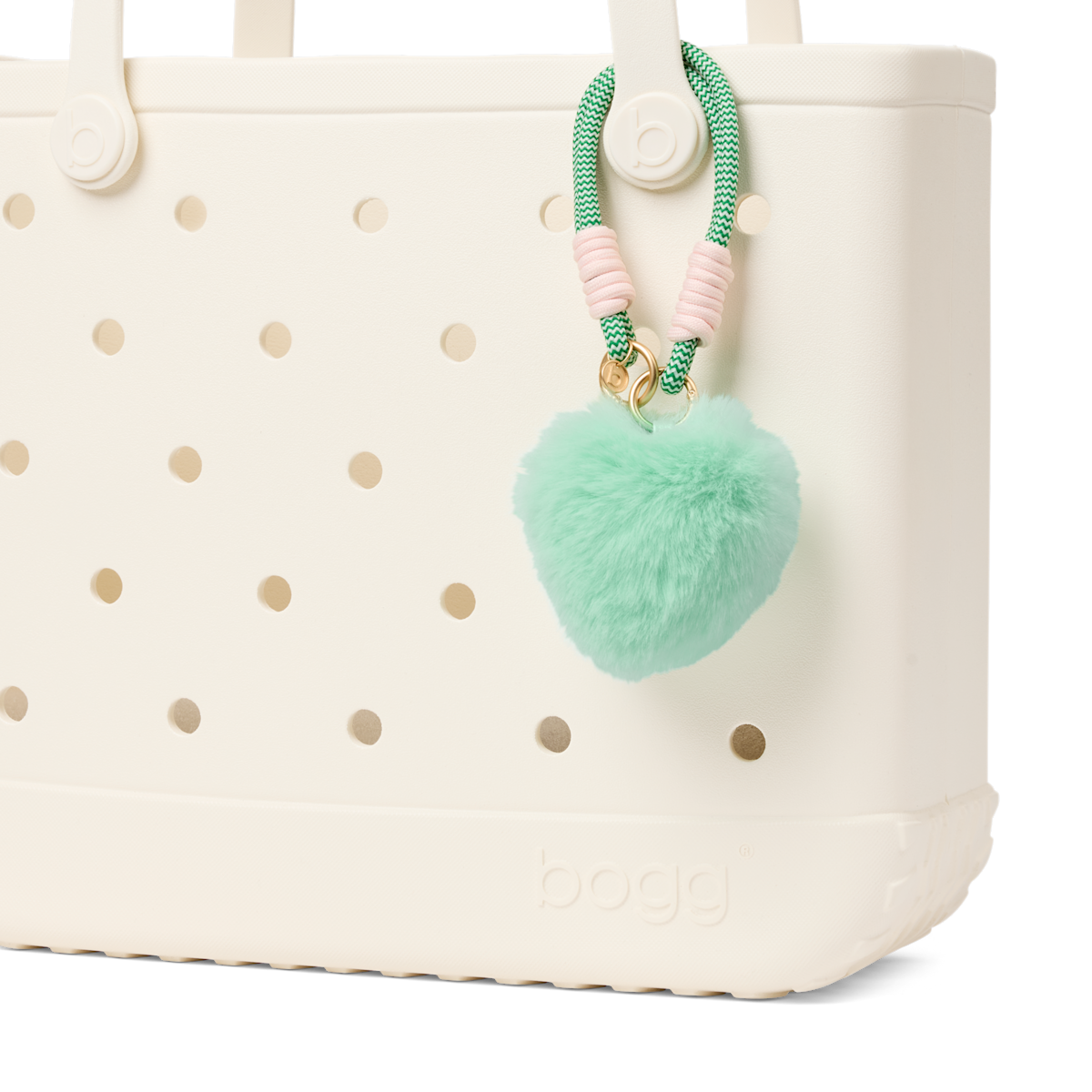 Bogg'd & Charmed  - Green Heart Pouf