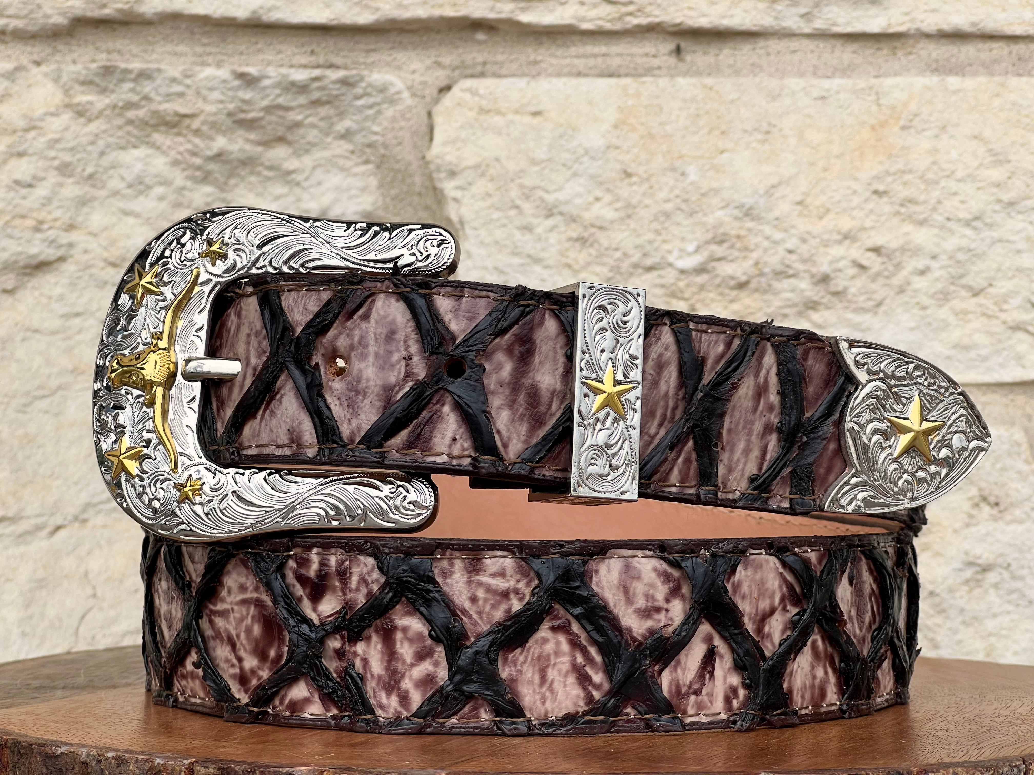 Orix Pirarucu Leather Belt