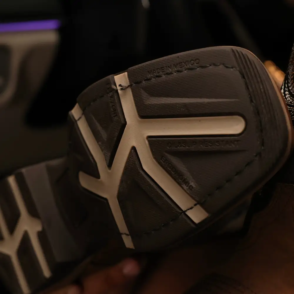 Distressed Brown “Whisky” Leather Work Boots - Square Toe