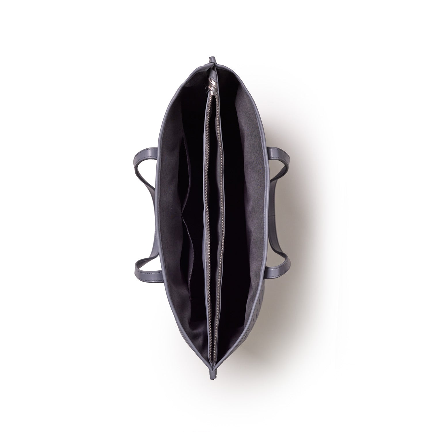 MONOGRAM SLEEK TOTE - GRAY