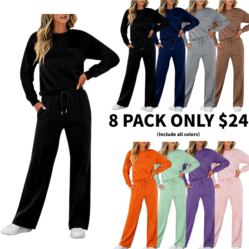 Women's 2-Piece Sleeveless Wide Leg Lounge Set