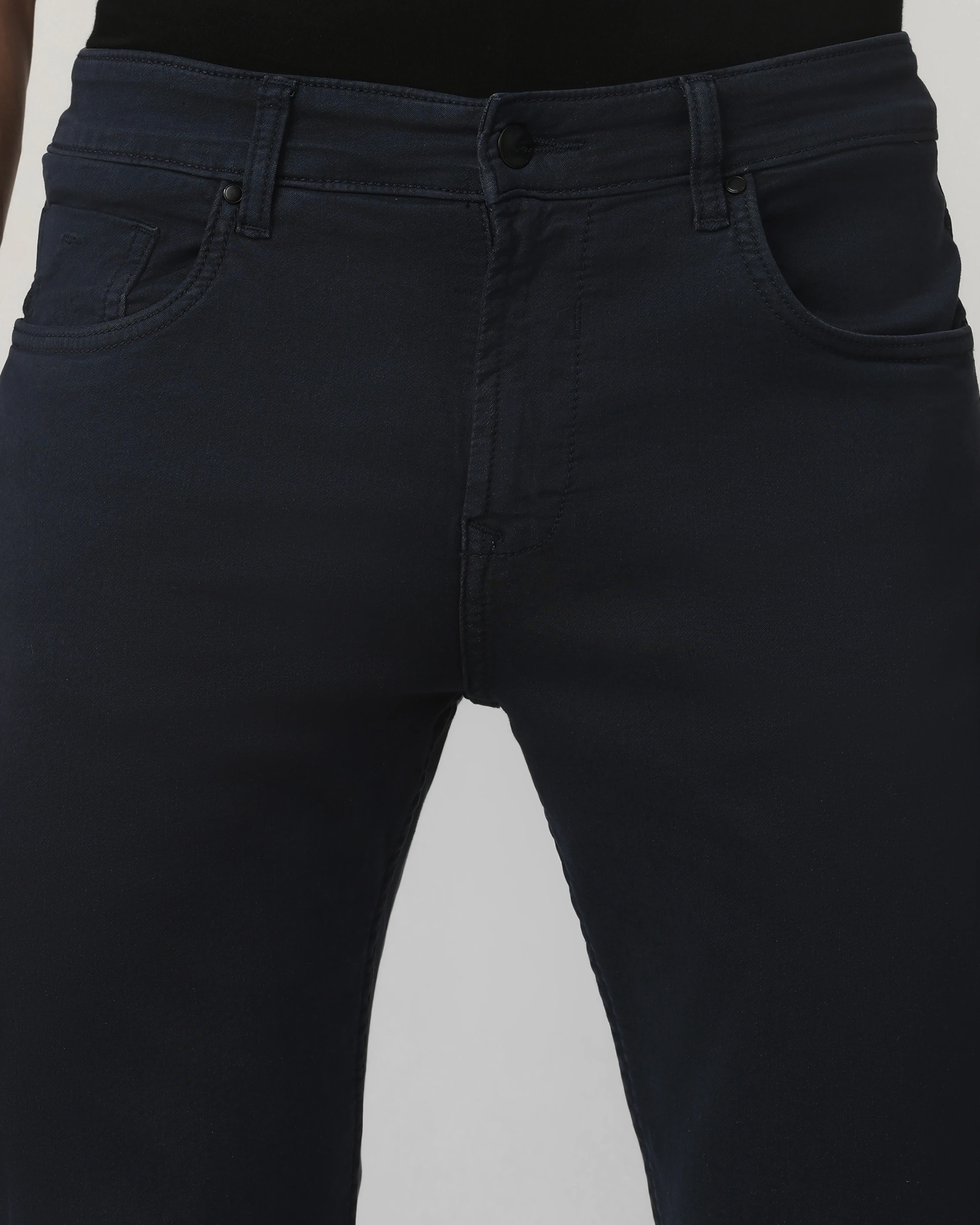 Classic Comfortable Straight Black Jeans