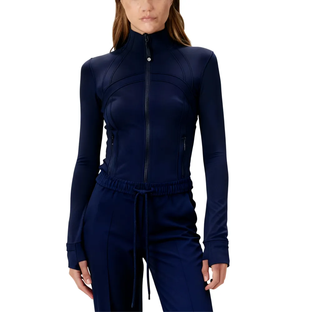 Women's Cropped Zip-Up 2-Piece Set