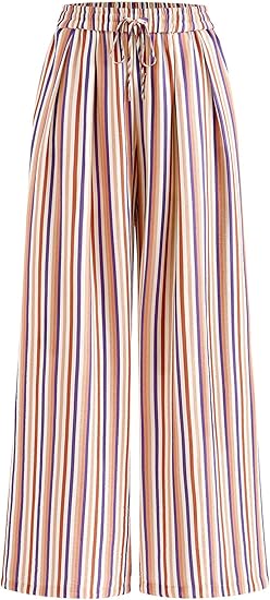 Women’s Striped Palazzo Trousers