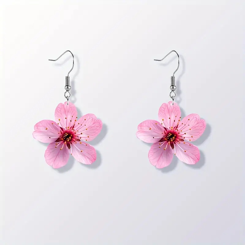 Women's Colorful Flower Earrings