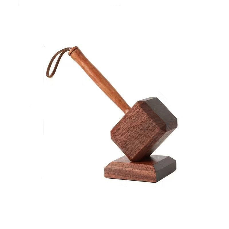 Creative Wooden Hammer Bottle Opener with Stand