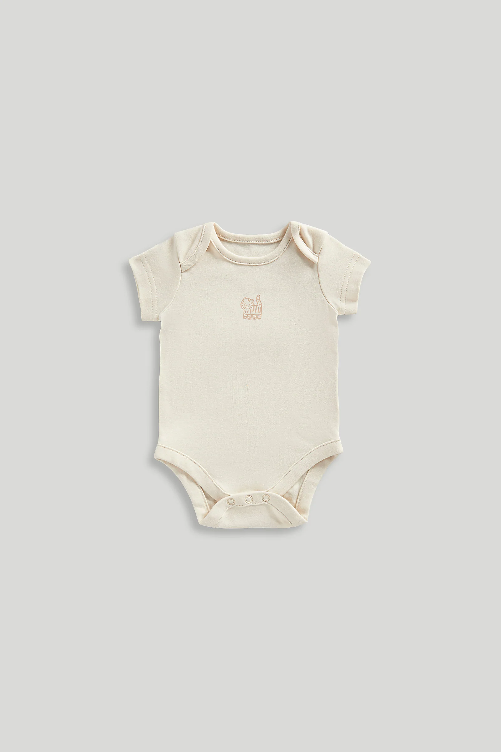 Big Cat Short-Sleeved Bodysuits - 5 Pack