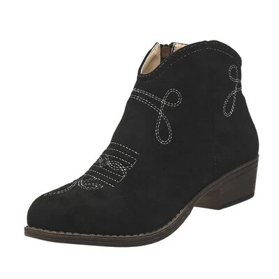 Block Heel Ankle Boots (multiple color options)