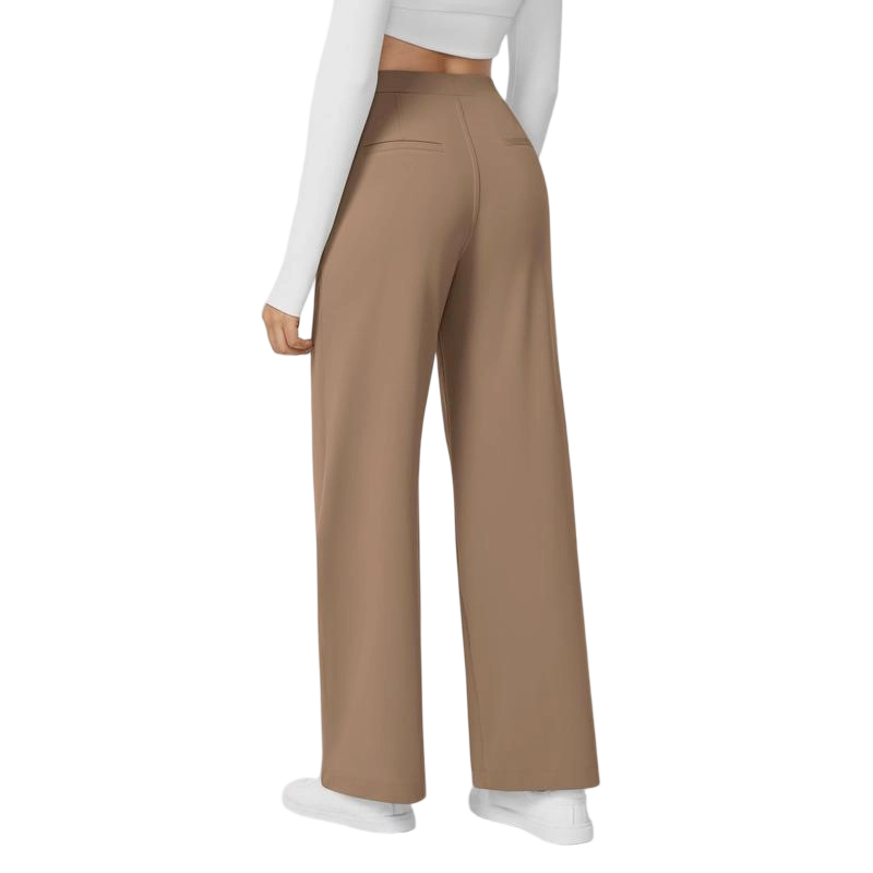 🔥Last Day Promotion!🔥Women High Waisted Pocket Straight Leg Work Pants