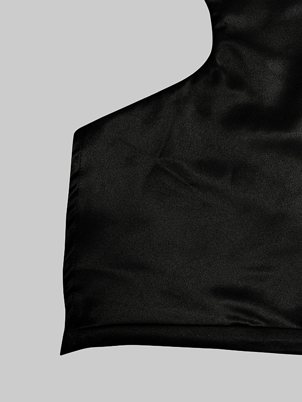 Loose Sleeveless Solid Color Off-The-Shoulder Two Pieces Set