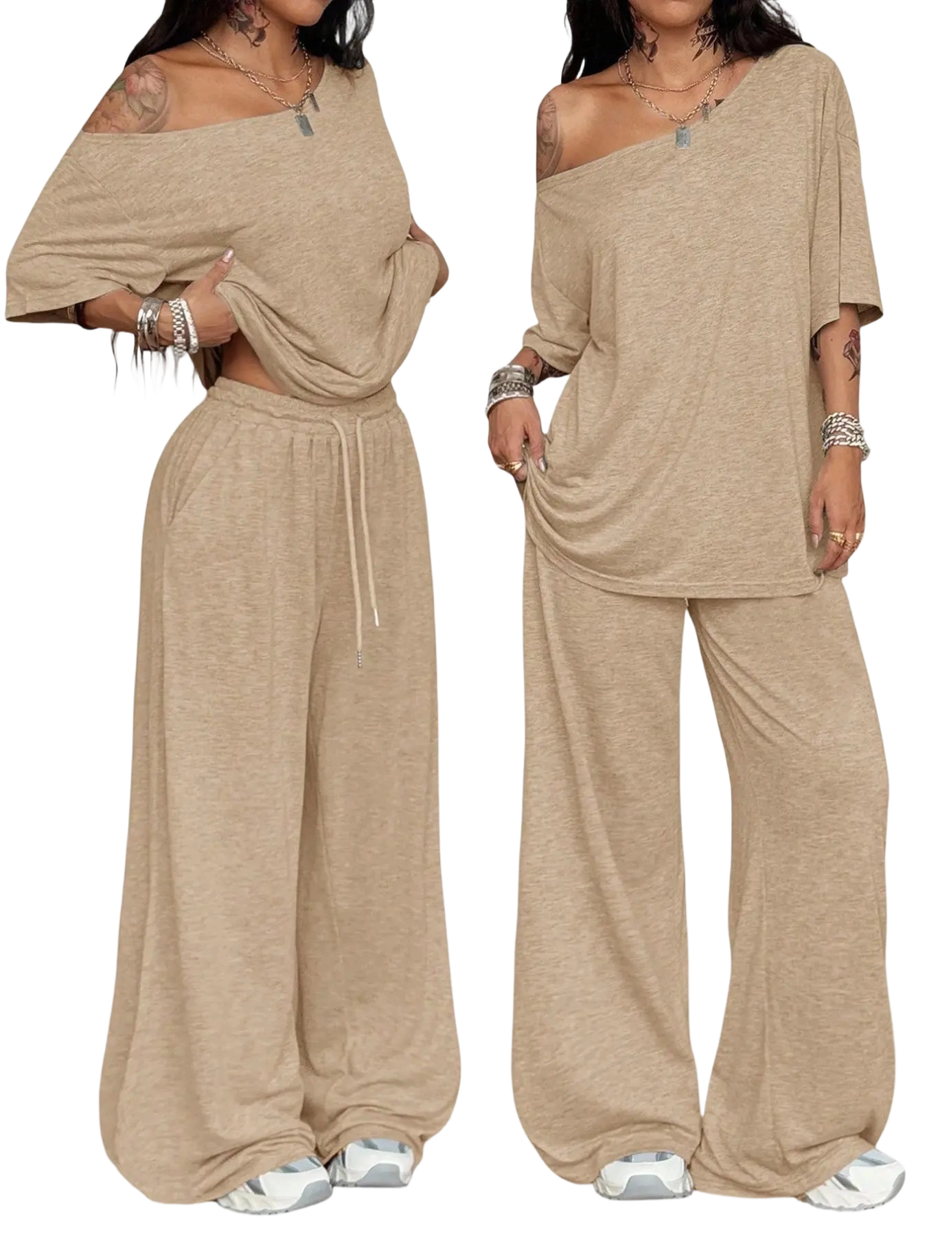 Women's Wide-Leg Lounge Set