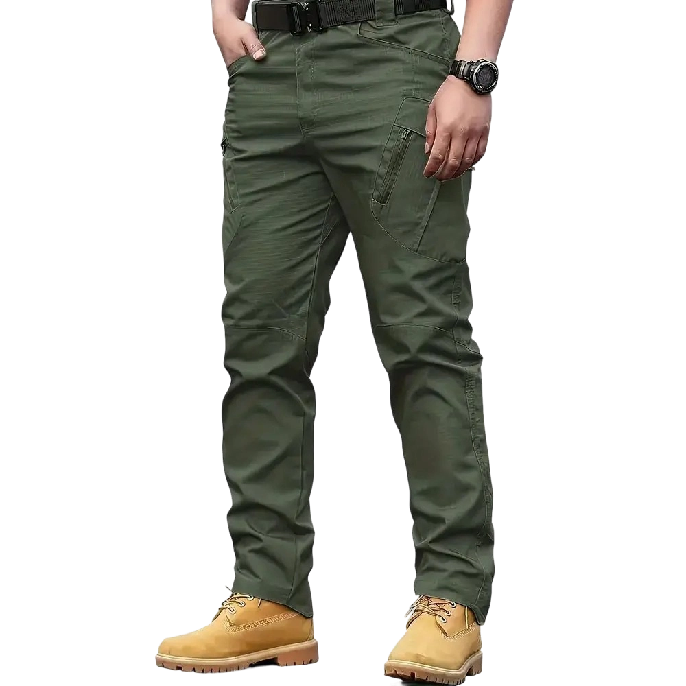 Men's Beige Tactical Cargo Pants - Durable Utility Work & Outdoor Pants