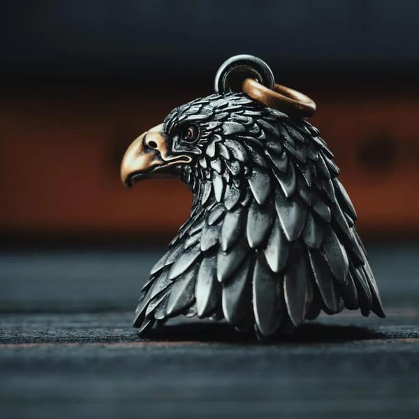 Handcrafted Bronze Eagle Bell