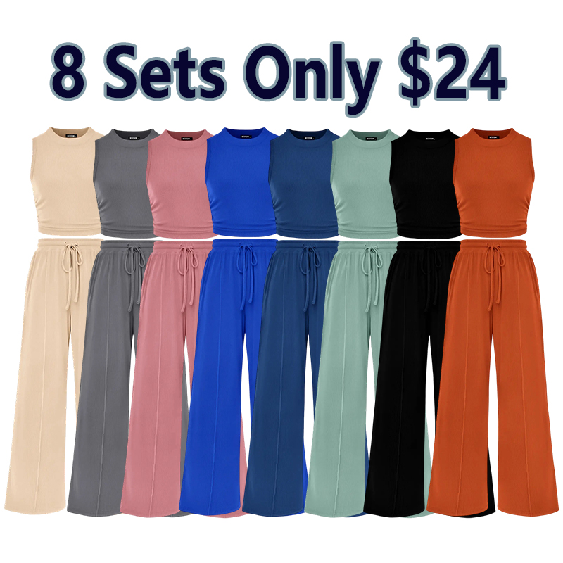 👚👚👚Women's Ribbed Knit Lounge Set