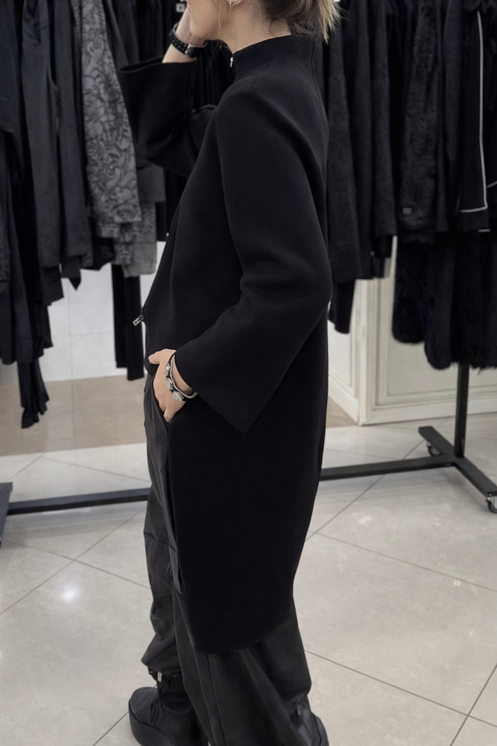 Womens Round Neck Irregular Casual Long Top