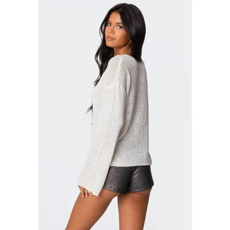 Drop Shoulder Light Knit Sweater  (Just $3 Each!)