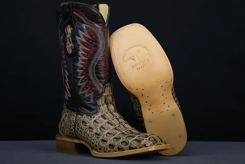 Men’s Orix Caimán Back Leather Boots — Square Toe