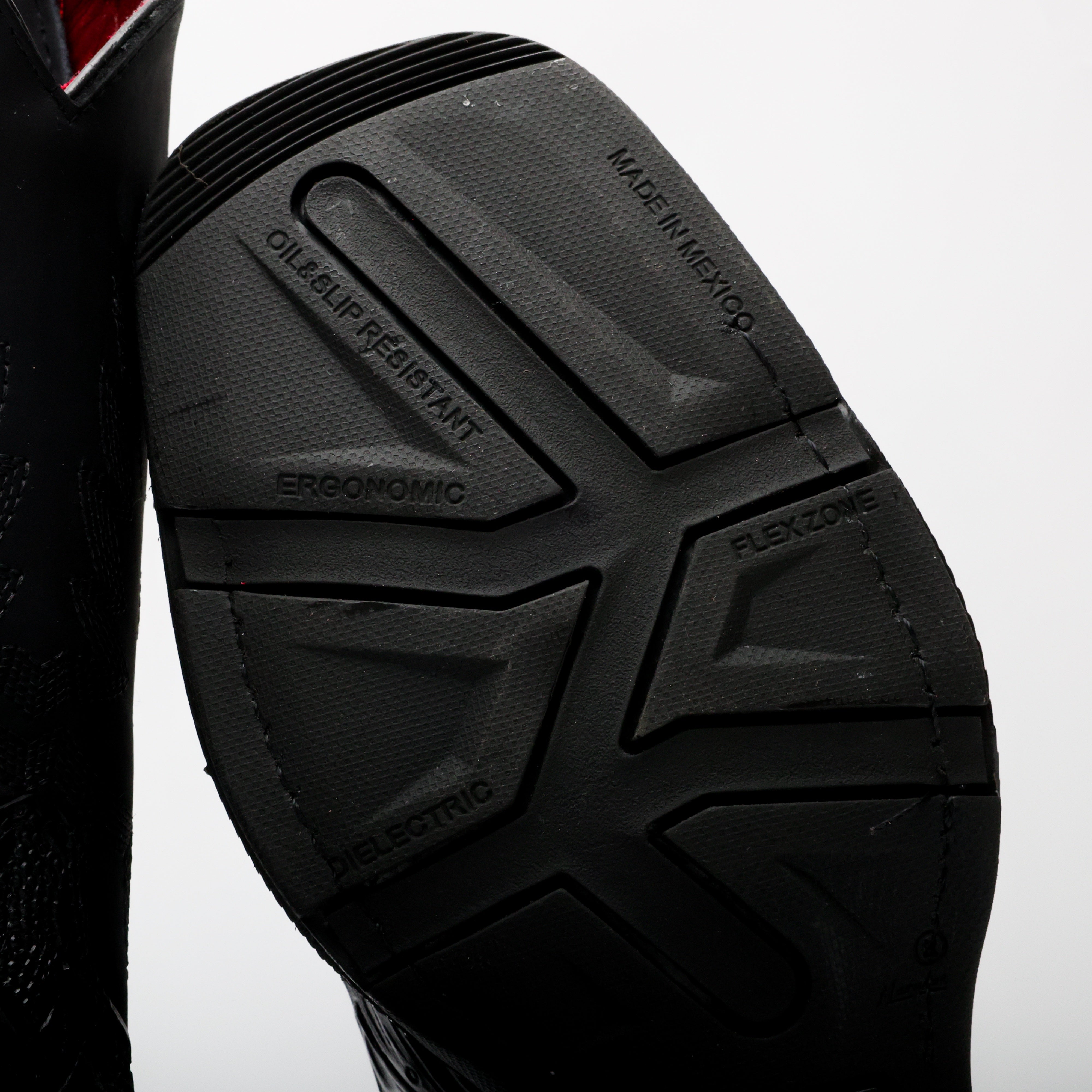 Black Hand-Tooled Leather Boots With 3D Lightweight Sole - Composite Toe