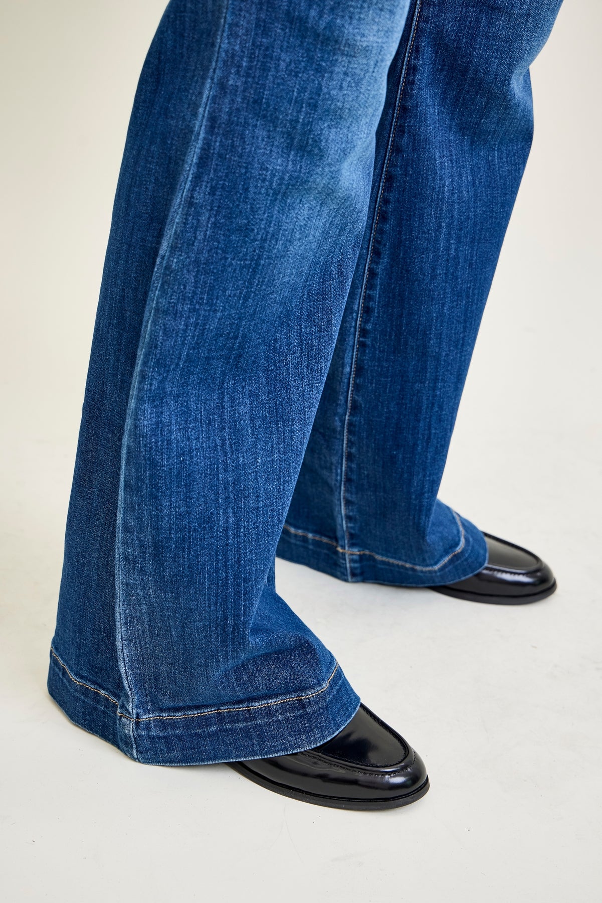 Penny Wide Hem Flare Jeans - PLUS