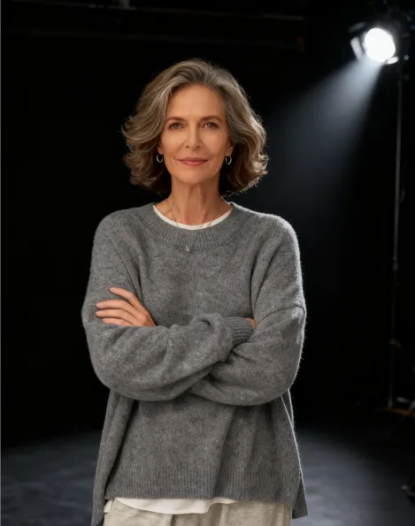 Women's Drop Shoulder Split Hem Sweater