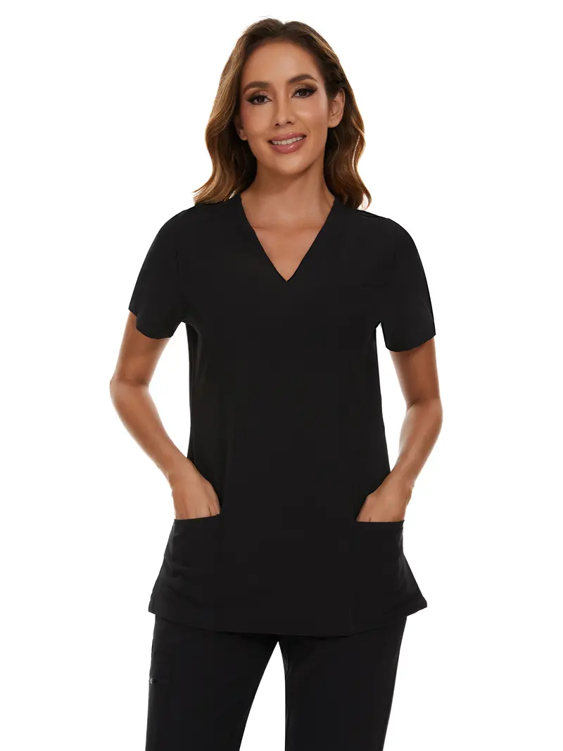 COZYFIT Scrubs for Women Set and Jackets - Stretch V-Neck Scrub Top & Jogger Pant, Zip Front Nurse Jacket SpringStatements