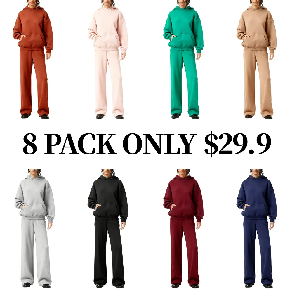 Women's Core Washed Pullover Hoodie Sets