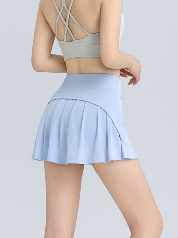 High Waist Hip A-Line Sporty Mini Skirt