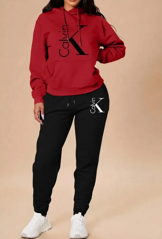Women's Casual Hooded Sweatshirt Set
