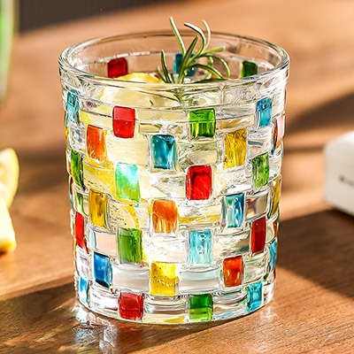 Colorful Crystal Whiskey Glass