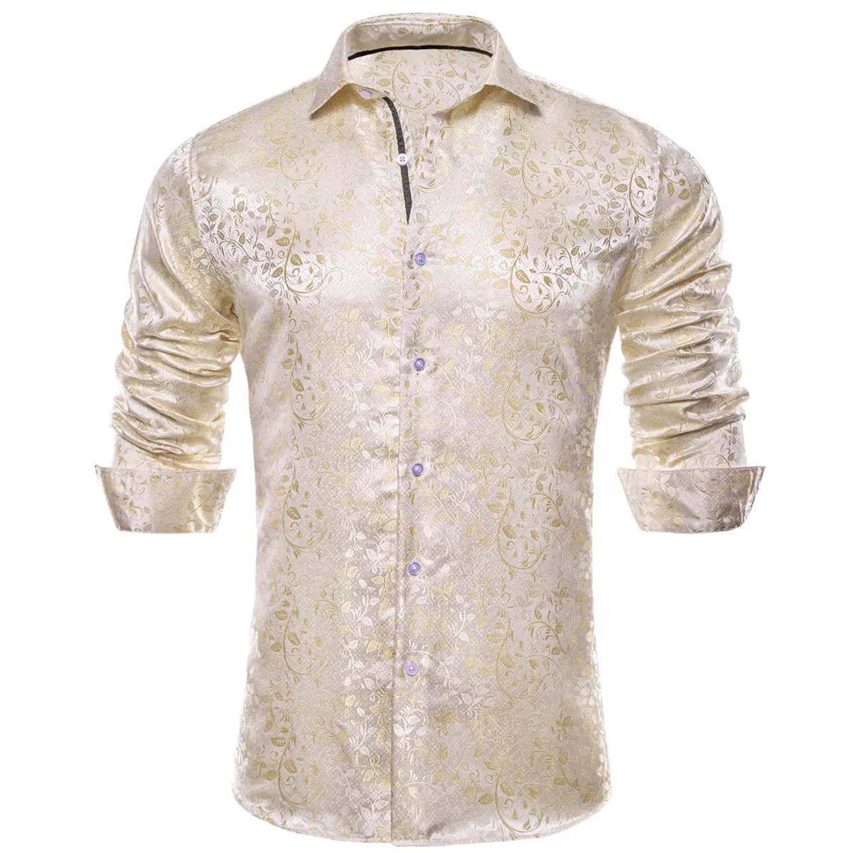 Men's Paisley Dress Shirt Long Sleeve