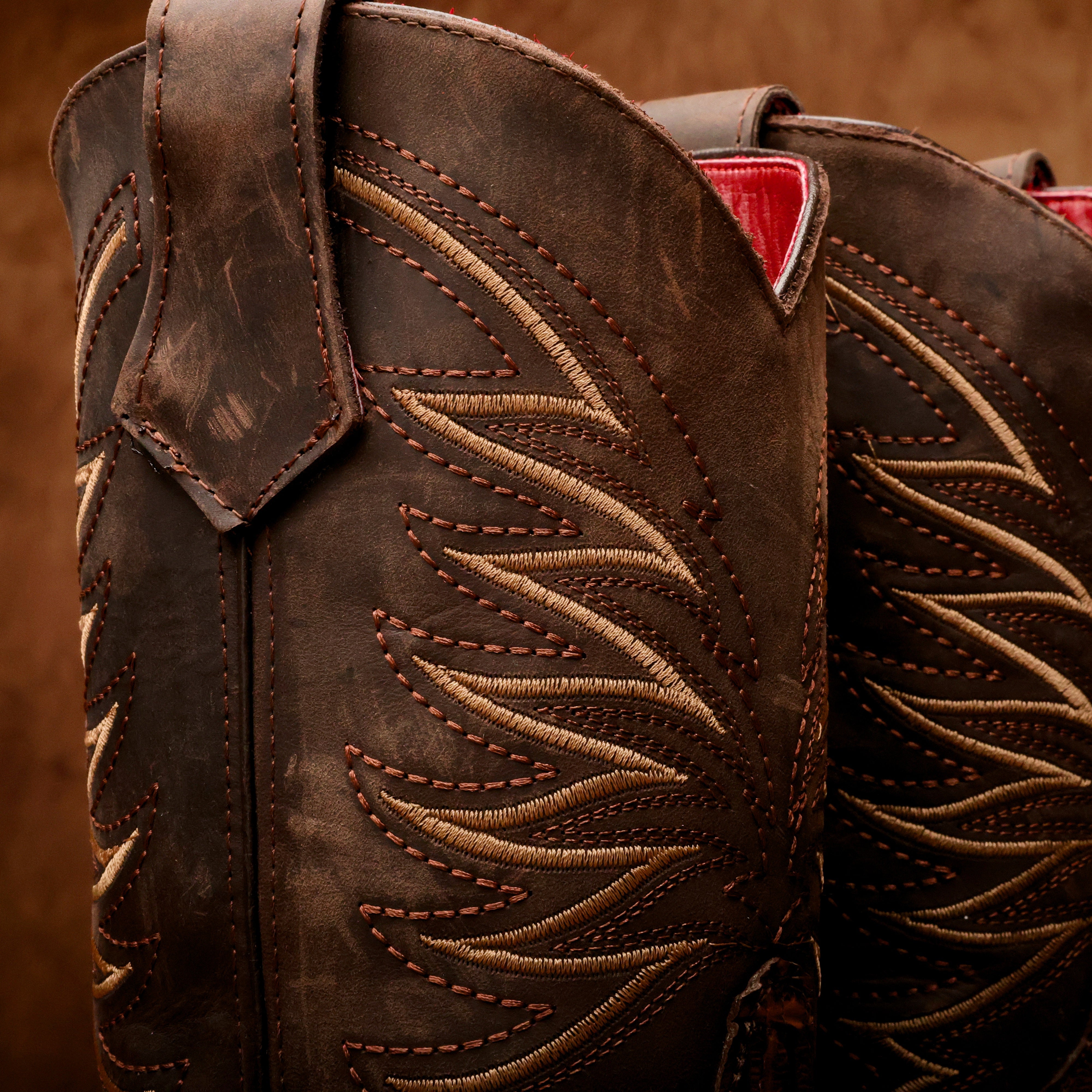 Cognac Caiman Hornback Leather Boots With 3D Lightweight Sole - Composite Toe