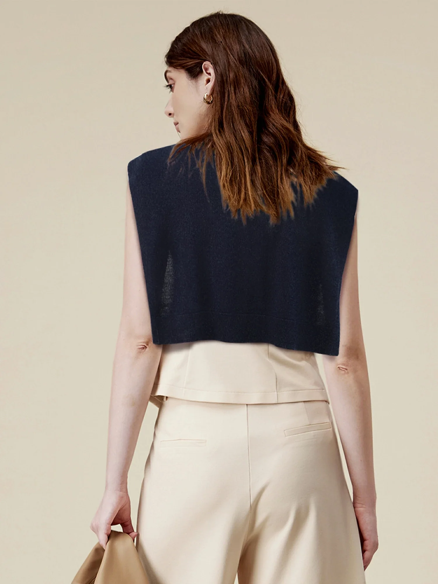 Women's 100% Lyocell Knitted Knotted Shawl Wraps Detachable False Collar